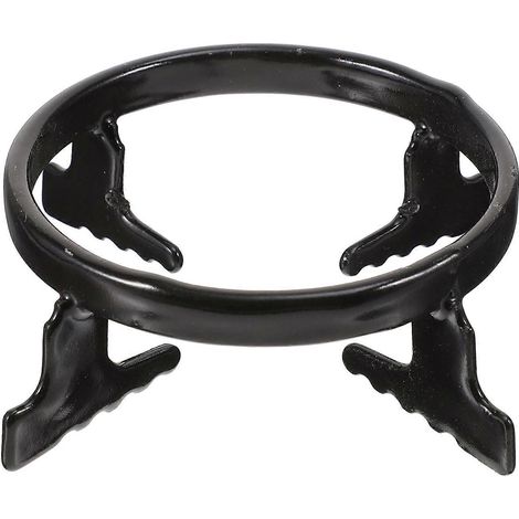 1 Stück Moka-Kanne-Ständer, Gasherd-Ablage, Herd- und Kochrost, Kaffeekannenständer (Schwarz)-12x12cm-Black (1/4)