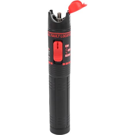 Localisateur de défaut visuel fibre optique 80KM, connecteur universel 2,5mm, rechargeable sans contact, stylo lumineux rouge pour câble fibre (1/5)