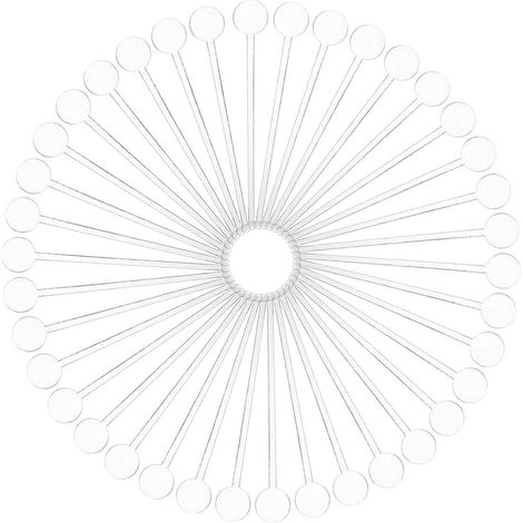 80 bâtonnets mélangeurs pour café, cocktails et autres boissons-18.60X3.00X0.30CM-Transparent
