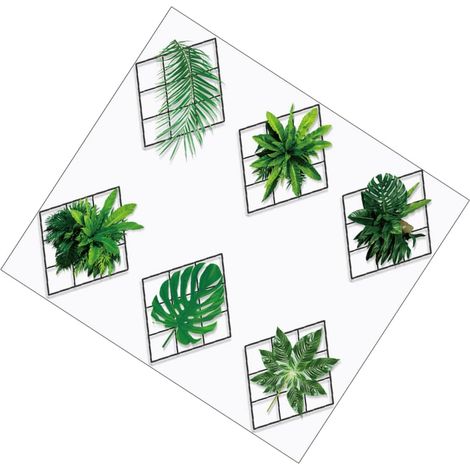 Décoration Murale Pour La Maison Autocollant Pour Cadre Photo Motif Plante Verte Autocollant Mural Pour Ajouter De La Chaleur À Votre Espace (1/5)