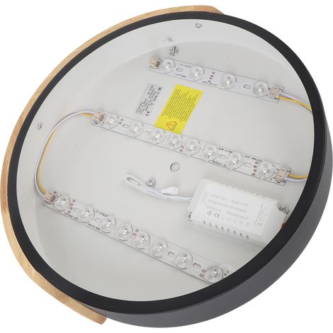 Plafonnier LED encastré, moderne, rond et dimmable, avec télécommande, pour chambre, salon ou couloir. (1/5)