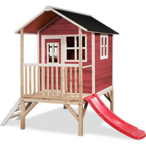 EXIT Loft 300 Holzspielhaus - rot