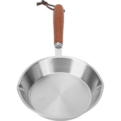 Poêle à frire en acier inoxydable antiadhésive, idéale pour la maison et les plaques à induction (12 cm). (1/5)