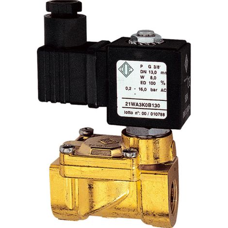 Riegler 2/2-MV,MS,NC,vorge.,24V DC,8W,FKM,G1/2,PN0,2-16bar (1/4)