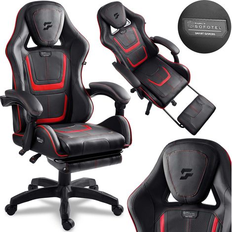 Gaming-Stuhl, drehbarer Gaming-Stuhl, Schalenfußstütze, Specter Sofotel