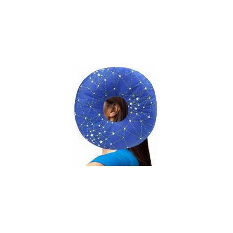 23x23x5CM (Blau) Coussin De Piercing Avec Trou, Coussin Piercing Avec Trou, Oreiller Avec Trou, Coussin Donut Pour L'oreille, Coussin Oreille (1/5)