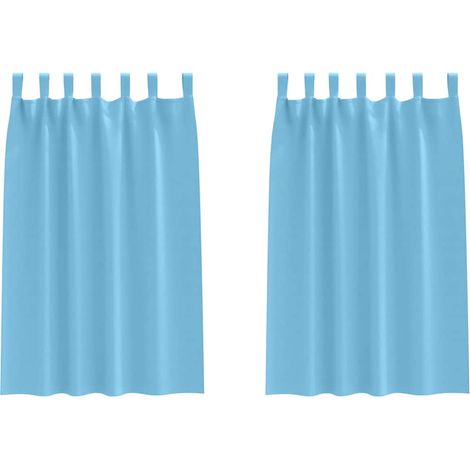 Maison Exclusive - Verdunkelungs-Vorhänge mit Ringen 2 pcs Himmel