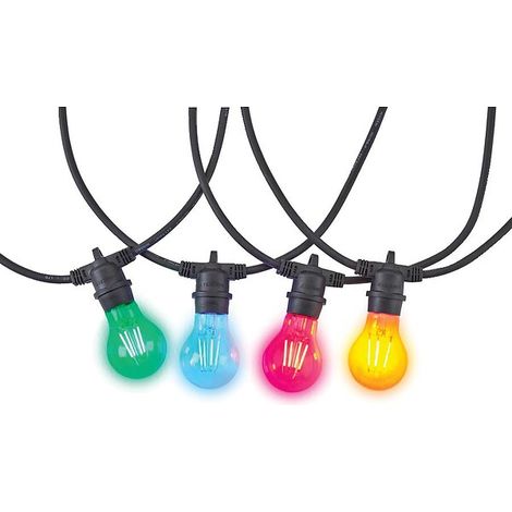 Guirlande LED ToLEDo Retro Chroma 12 lampes couleur IP54 - SYLVANIA