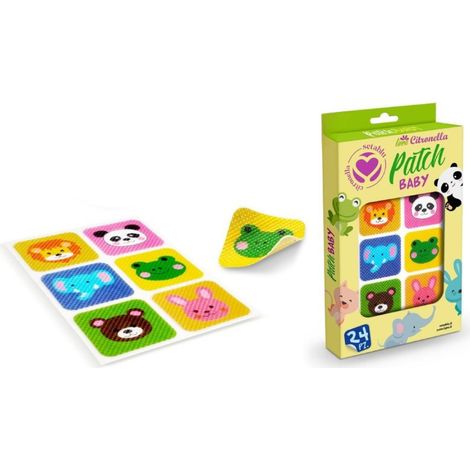 TrAdE Shop Traesio - Patch Citronella Baby Cartoon 24 Pezzi Antizanzare Bambini In Display - (1/2)