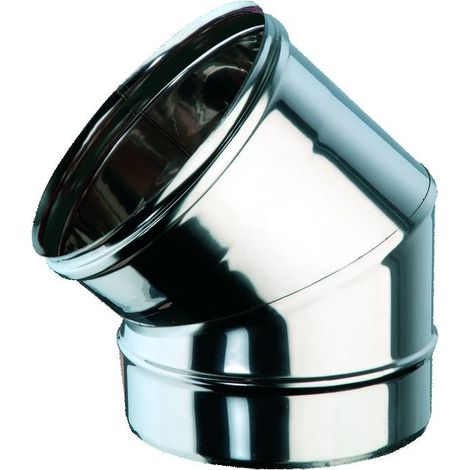 45°-Winkelstück mf Durchmesser 300 Edelstahl AISI 316L