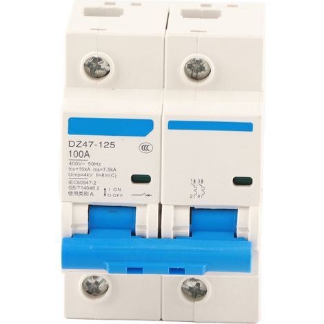 400V 80/100/125A Leakage Protection Switch DZ47‑125 2P​ Current Miniature Circuit Breaker(100A) (1/5)