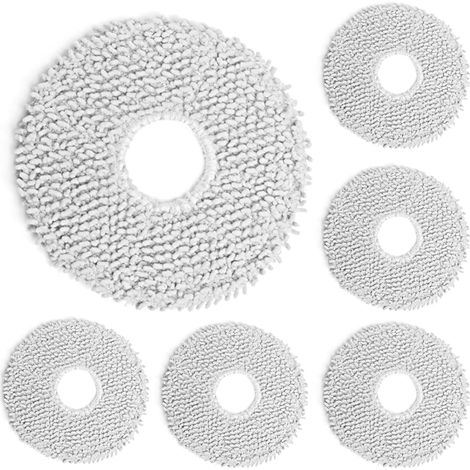 6 Stück Wischtücher Ersatzteile für Dreametech L10s Pro / L10 Ultra / L10s Ultra/ X10+ Staubsauger, Waschbaren Mikrofaser Nasses Wisch-Pads Zubehör (1/5)
