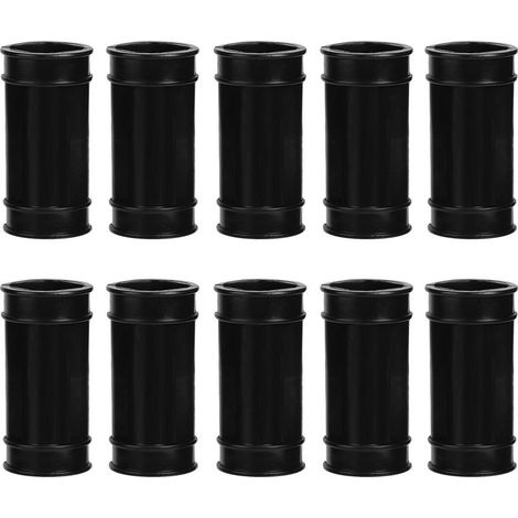 Lot 10 adaptateurs eau – plastique – poulet / ferme / volaille – noir – tuyau (1/5)
