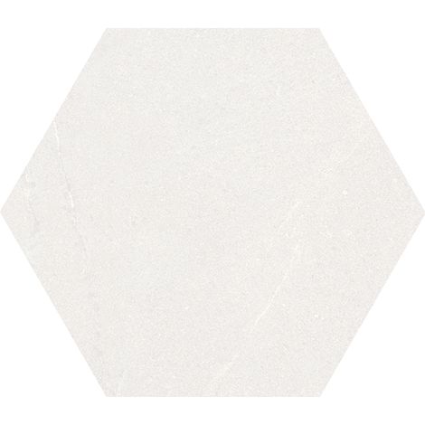 Carrelage sol / mur hexagonal effet pierre SEINE HEXAGONO BLANCO (vendu par boite de 0.93m2)