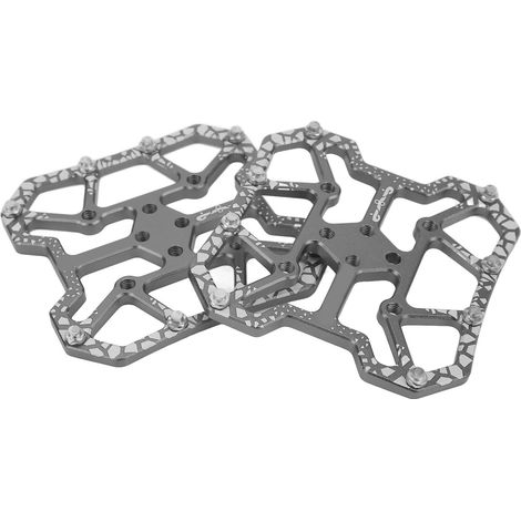 Paire de convertisseurs de pédales de vélo à disque autobloquantes, adaptateur de plateforme pour système de pédales automatiques SPD, couleur titane (1/5)