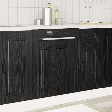Küchenschrank Kalmar Schwarz Eichen-Optik 60 x 1,5 x 67 cm (1/5)
