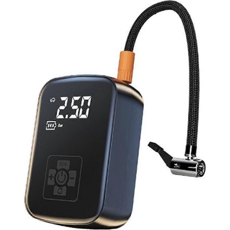 Pompe de gonflage de pneus, compresseur d'air pour voiture, micro-pompe de gonflage pour voiture, peut être utilisée comme batterie externe pour voitures, motos et vélos. (1/5)