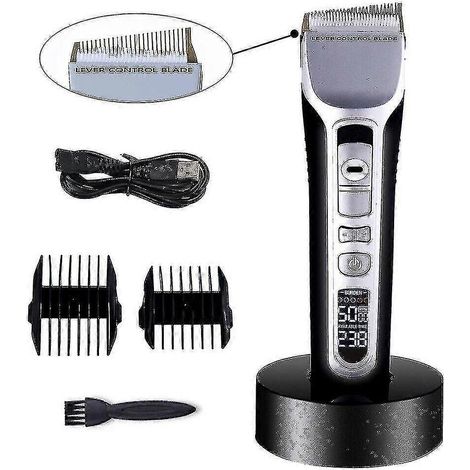 Professional Hair Clipper,Men’s Barber & Beard Trimmer, Rechargeable, Ceramic Blade, for Adult & Haircuts