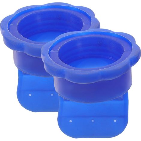 2 Pièces Noyau de Vidange de Lavabo en Silicone Bleu Fermeture Automatique, pour Toilettes et Sous-sol, Usage Simple, Pièce de Drainage pour Évacuation (1/5)