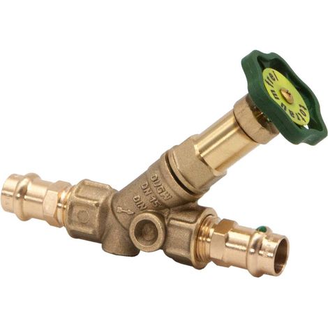 Schlösser Armaturen FREISTROMVENTIL, PRESSANSCHL.IG O.ENTL, N.ST.SP, DN15, PRESS15, DVGW (1/3)