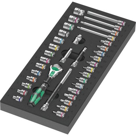 Set de herramientas profesional bicolor Wera 37 piezas (1/4)
