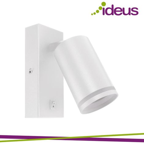 Applique da parete bianca IP20 orientabile Zula WLL GU10 35W Ideus 03997 (1/2)
