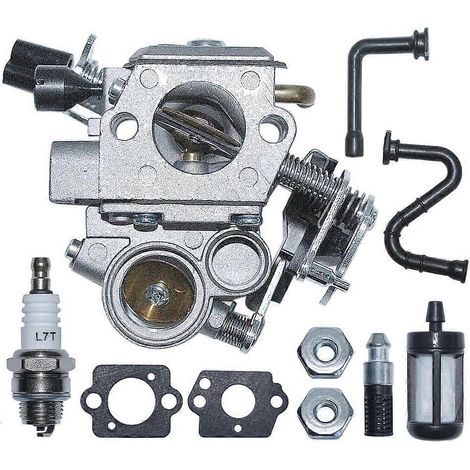 Kit carburateur, filtre à huile, durite, bougie, écrou pour tronçonneuse Stihl MS362 MS362C (remplace Walbro WTE-8-1 1140-120-0600) (1/5)