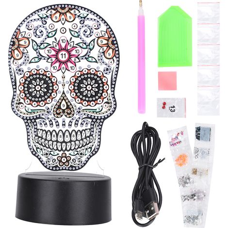 Lumière LED 7 Couleurs USB Lampe DIY Peinture Diamant Acrylique DP01 Décoration Maison (1/5)