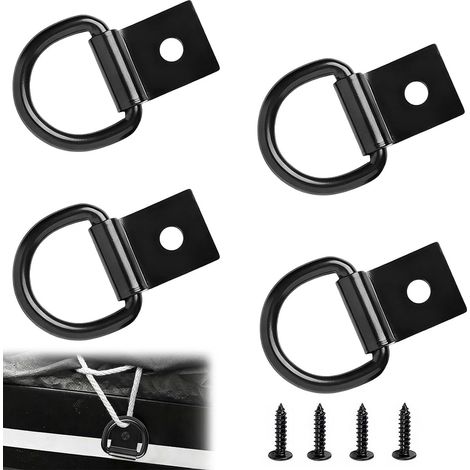 4 Pièces Anneau Arrimage INOX, 65mm Anneaux D'arrimage à Anneau en D (1/5)