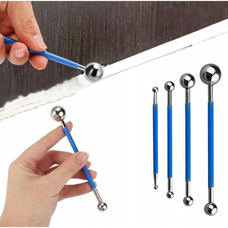 Bola para aplicar nivelador de silicona en esquinas, lechada y juntas de azulejos.