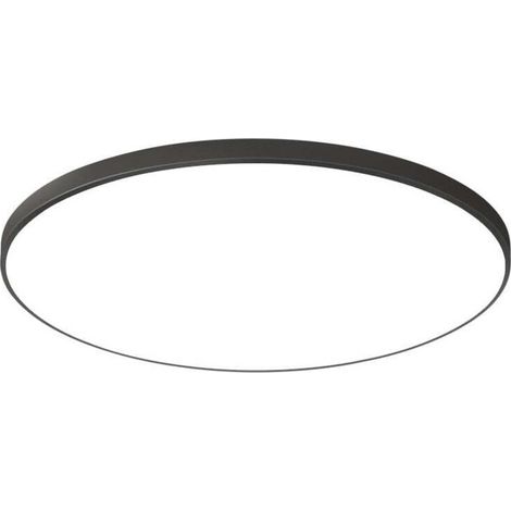 Plafonnier rond ultra fin étanche pour salle de bain balcon chambre couloir diamètre 30cm 24W blanc (1/5)