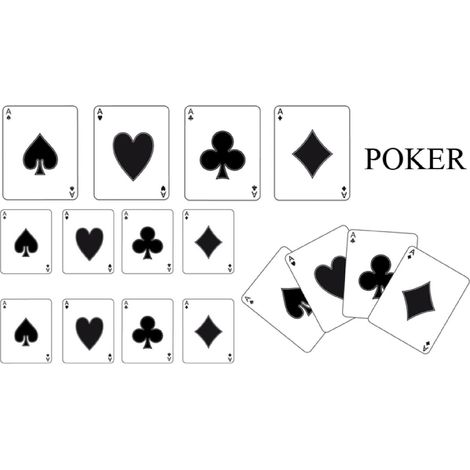 Set Adhesifs -ELEMENT POKER- Noir - Car Deco