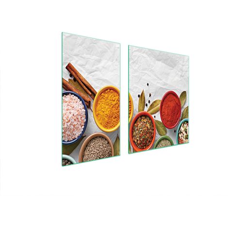 GLASSCHUTZPLATTE FÜR HERD 90x52 SPICES (1/5)
