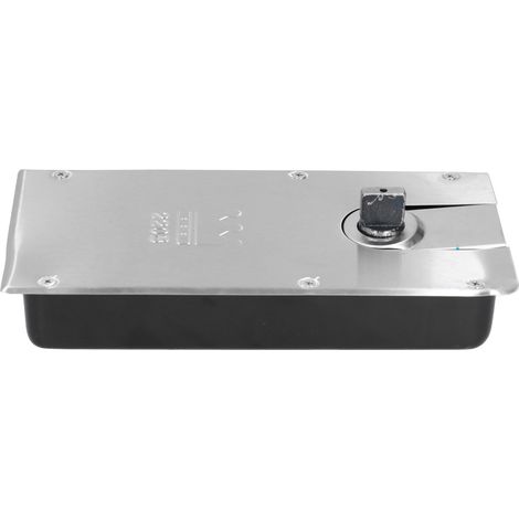 Charnière de porte vitrée à ressort hydraulique à 2 voies avec amortisseur au sol, pour porte pesant jusqu'à 110 kg. (1/5)