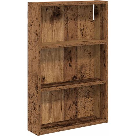 Bathroom Wall Cabinet with Shelf Old Wood 40 x 10 x 60.5 cm vidaXL