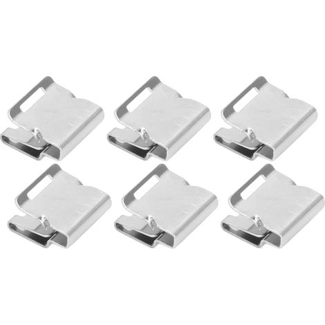Lot de 100 clips de câble pour panneaux solaires, en acier inoxydable, pour systèmes photovoltaïques. Accessoires de montage. (1/5)