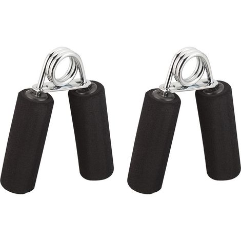 8x entraneurs de doigts, coussinets mousse, renforcement de la prise, ressort acier, noir (1/5)