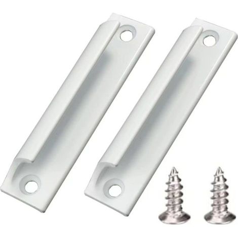 Poignée en alliage d'aluminium 2 pièces Poignée de porte coulissante Poignée de porte de balcon Poignée de tiroir (1/5)