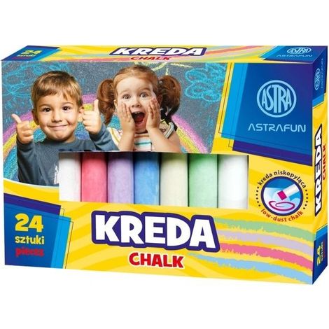 Divertidas tizas para pizarra, 24 unidades, Astra