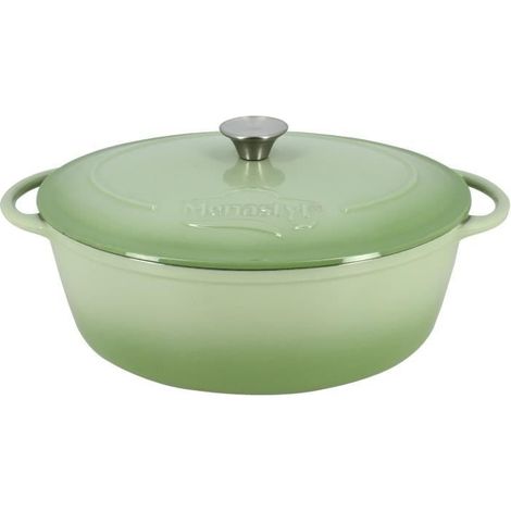 Menastyl Gusseisen-Bräter rund emailliert Grün 7L 29cm (1/5)