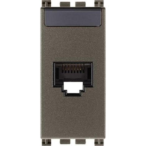 VIMAR 19339.11.M - Presa RJ45 Netsafe Cat5e UTP Metal (Arkè)