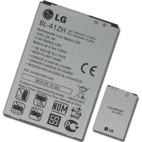 Batterie - Pour Smartphone LG - Compatible K5 LGX220 LGH320 LGD290N - EAC62378401 - 1 Pièce (1/2)