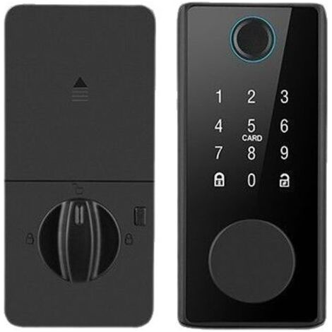 Tuya Electronic Door Lock with Deadbolt, Fingerprint Lock, Keyless Entry and Remote Control (1/4)