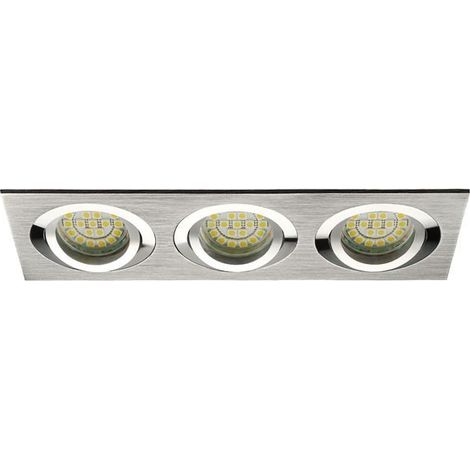 Support 3 spots led encastrable orientable design alu brosse - kanlux - seidy 669241 669241 (1/4)
