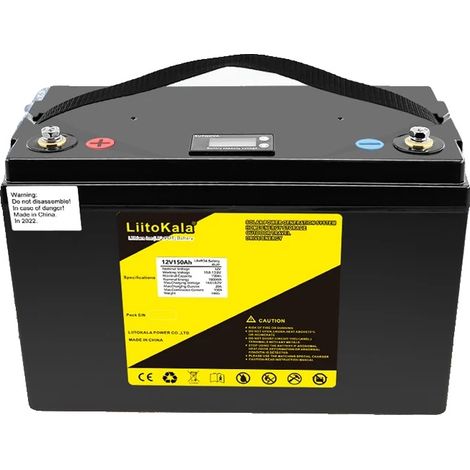 Batterie LiFePO4, capacité de 120Ah, longue durée de vie en cycle, 12V150Ah(LCD) (1/2)