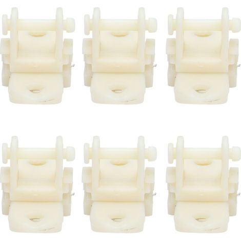 15 poulies de ventilation en plastique blanc durable pour serres agricoles et d'élevage (1/5)