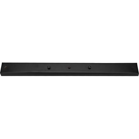 Suspension à trois lampes, design rectangulaire, convient aux cuisines, chambres, salons et salles à manger (noir). (1/5)
