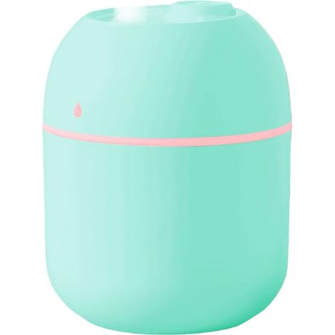 Lampe d'ambiance pour chambre,humidificateur silencieux-220millilitres-Convient pour les voitures,les chambres et les bureaux (vert) (1/5)