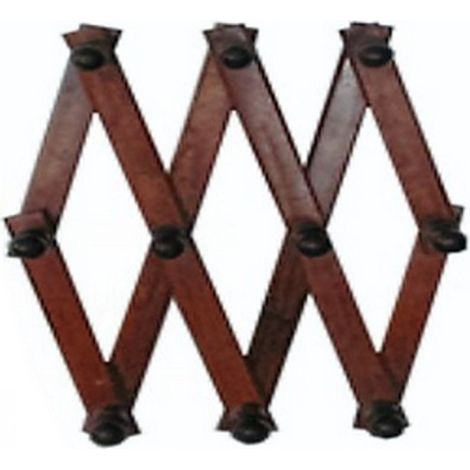 1PZ APPENDIABITO ESTENSIBILE  4 posti Legno Scuro