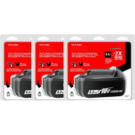 Batterie, 18V, capacité de 6,0Ah, BLEU CIEL, 18V-d (1/2)